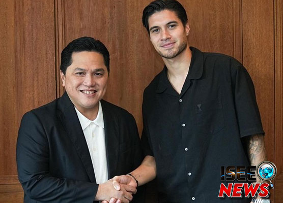 Erick Thohir dan Kevin Diks